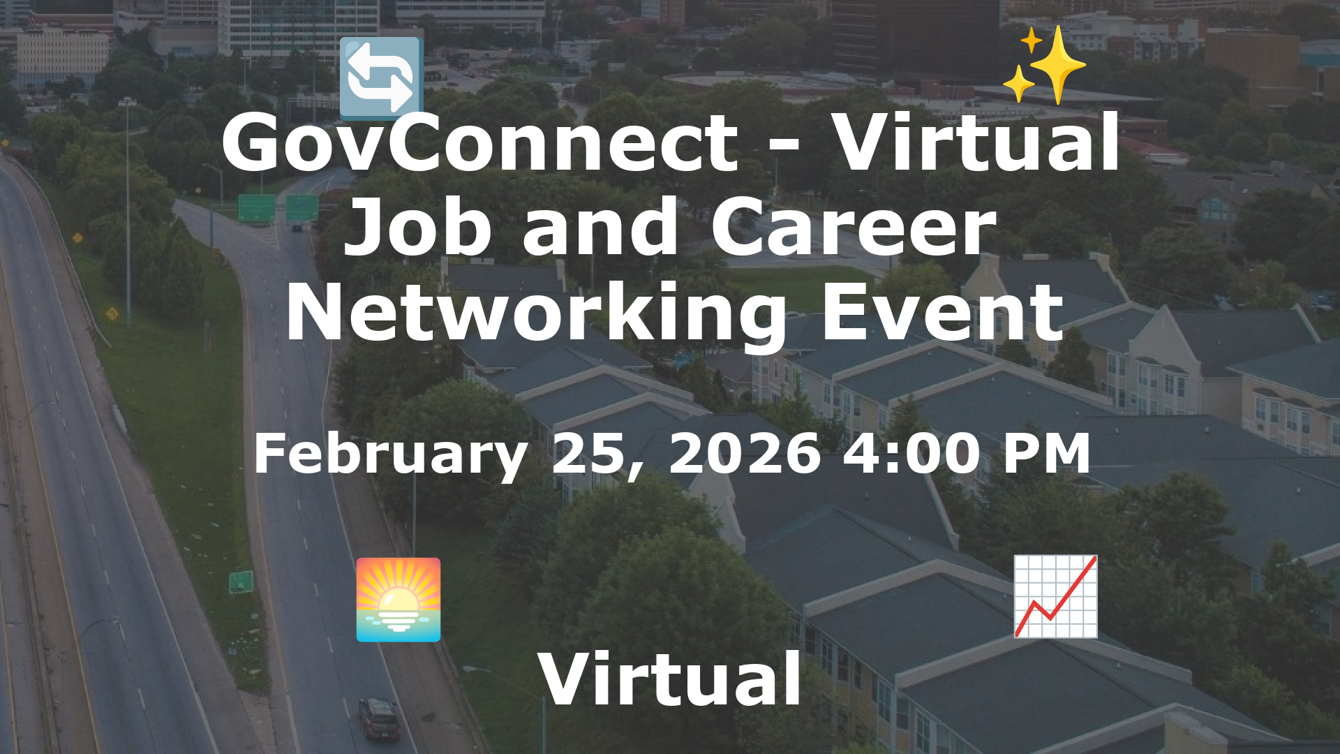 GovConnect - Virtual Job and Career Networking Event event image